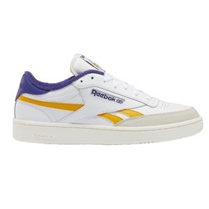 Reebok (Club C Revenge) White Purple Gold Shoes Size 9.5 & 10 Women's New GX0386